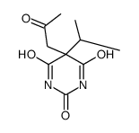 5-(2-oxopropyl)-5-propan-2-yl-1,3-diazinane-2,4,6-trione结构式