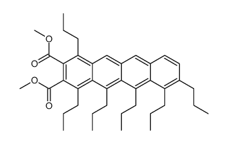 DIMETHYL 1,4,5,6,7,8-HEXAPROPYLNAPHTHACENE-2,3-DICARBOXYLATE结构式