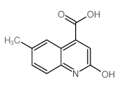 2-羟基-6-甲基-4-喹啉羧酸结构式