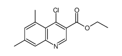 Ethyl 4-chloro-5,7-dimethylquinoline-3-carboxylate Structure