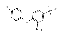 2-(4-氯苯氧基)-5-(三氟甲基)苯胺结构式