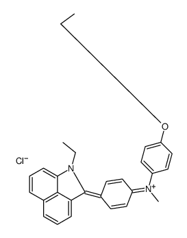 2-[4-[(4-乙氧基苯基)甲基氨基]苯基]-1-乙基苯并[CD]吲哚鎓氯化物结构式