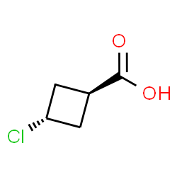 trans-3-chlorocyclobutane-1-carboxylic acid Structure