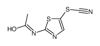 2-Acetamido-1,3-thiazol-5-yl thiocyanate Structure