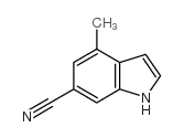 6-氰基-4-甲基吲哚结构式