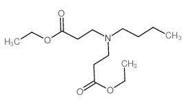 b-Alanine,N-butyl-N-(3-ethoxy-3-oxopropyl)-, ethyl ester Structure