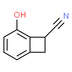 Bicyclo[4.2.0]octa-1,3,5-triene-7-carbonitrile, 5-hydroxy- (9CI) structure