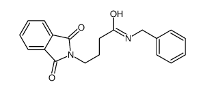 N-benzyl-4-(1,3-dioxoisoindol-2-yl)butanamide结构式