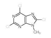 9H-Purine,2,6,8-trichloro-9-methyl-结构式