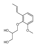 3-[2-methoxy-6-[(E)-prop-1-enyl]phenoxy]propane-1,2-diol Structure