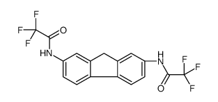 2,2,2-trifluoro-N-[7-[(2,2,2-trifluoroacetyl)amino]-9H-fluoren-2-yl]acetamide结构式