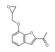 2-acetyl-7-glycidyloxybenzo[b]furan结构式
