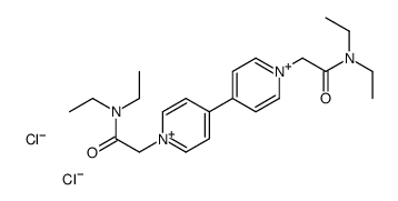 2-[4-[1-[2-(diethylamino)-2-oxoethyl]pyridin-1-ium-4-yl]pyridin-1-ium-1-yl]-N,N-diethylacetamide,dichloride Structure