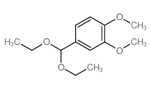 Benzene,4-(diethoxymethyl)-1,2-dimethoxy-结构式
