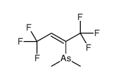 [(E)-1,1,1,4,4,4-hexafluorobut-2-en-2-yl]-dimethylarsane结构式