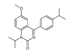 1-异丙基-4-(4-异丙基苯基)-6-甲氧基喹唑啉-2(1H)-酮结构式