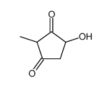 4-hydroxy-2-methylcyclopentane-1,3-dione结构式