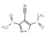 3,5-bis(methylsulfinyl)thiazole-4-carbonitrile Structure