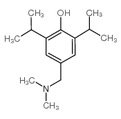 4-[(二甲基氨基)甲]-2,6-二异丙基苯醇结构式