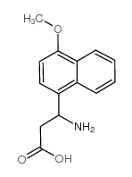 3-氨基-3-(4-甲氧基-1-萘)-丙酸结构式