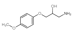 1-氨基-3-(4-甲氧基苯氧基)丙-2-醇结构式