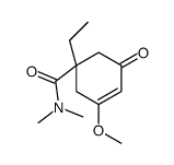 3-Cyclohexene-1-carboxamide,1-ethyl-3-methoxy-N,N-dimethyl-5-oxo-(9CI) Structure