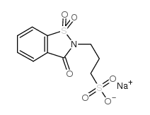 sodium,3-(1,1,3-trioxo-1,2-benzothiazol-2-yl)propane-1-sulfonate Structure