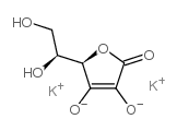 L-抗坏血酸-2-硫酸二钾结构式