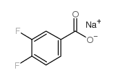 3,4-二氟苯甲酸钠结构式