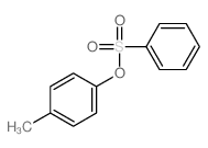 1-(benzenesulfonyloxy)-4-methyl-benzene结构式