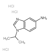 1-异丙基-1H-苯并咪唑-5-胺三盐酸盐结构式