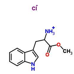 DL-色氨酸甲酯盐酸盐结构式
