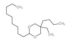 5-butyl-5-ethyl-2-nonyl-1,3-dioxane结构式