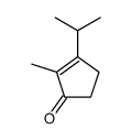 2-methyl-3-propan-2-ylcyclopent-2-en-1-one结构式