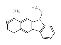 10-ethyl-1-methyl-3,4-dihydropyrido[3,4-b]carbazole Structure