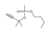 2-[butoxy(methyl)phosphoryl]oxy-2-methylpropanenitrile结构式