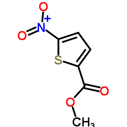 5-硝基-噻吩-2-甲酸甲酯结构式