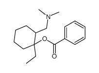 Benzoic acid 2-[(dimethylamino)methyl]-1-ethylcyclohexyl ester结构式