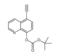 tert-butyl (5-ethynylquinolin-8-yl) carbonate结构式