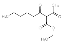 Octanoic acid,2-acetyl-3-oxo-, ethyl ester Structure