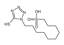 10-(5-sulfanylidene-2H-tetrazol-1-yl)decane-1-sulfonic acid Structure