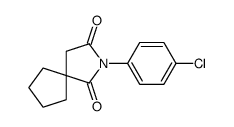 2-(4-chlorophenyl)-2-azaspiro[4.4]nonane-1,3-dione结构式