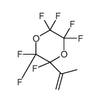 2,2,3,3,5,5,6-heptafluoro-6-prop-1-en-2-yl-1,4-dioxane结构式