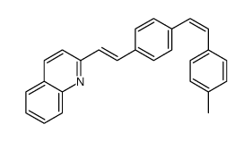 2-[2-[4-[2-(4-methylphenyl)ethenyl]phenyl]ethenyl]quinoline结构式