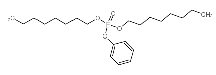 dioctyl phenyl phosphate Structure