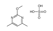 2-methoxy-4,6-dimethylpyrimidine,sulfuric acid Structure