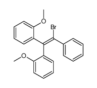 1-[2-bromo-1-(2-methoxyphenyl)-2-phenylethenyl]-2-methoxybenzene结构式