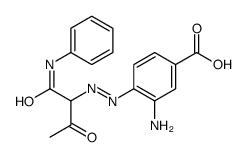 3-amino-4-[(1-anilino-1,3-dioxobutan-2-yl)diazenyl]benzoic acid结构式