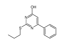 6-phenyl-2-propylsulfanyl-1H-pyrimidin-4-one Structure