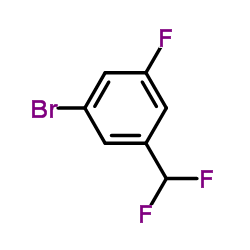 1-溴-3-二氟甲基-5-氟苯结构式
